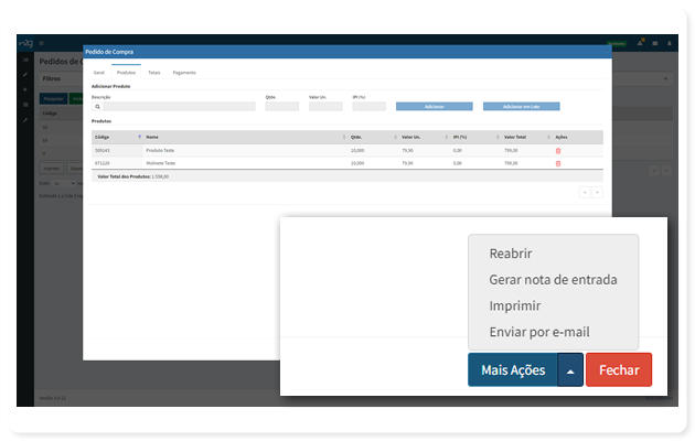 Controle de Compras | Sistema de Gestão Online | N2G ERP