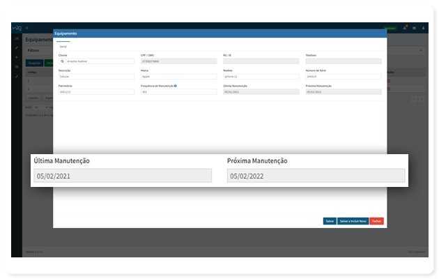 Equipamentos | Sistema de Gestão Online | N2G ERP